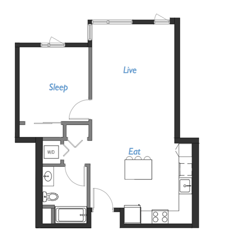 Floor Plan - A2- 1B