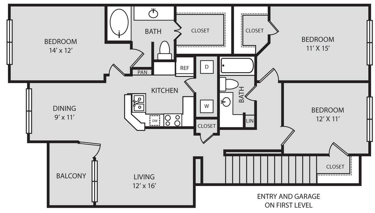 Parc At Wall Street - C1 - 2 Beds - 2 Baths - 1461 Sq. ft. - C1
