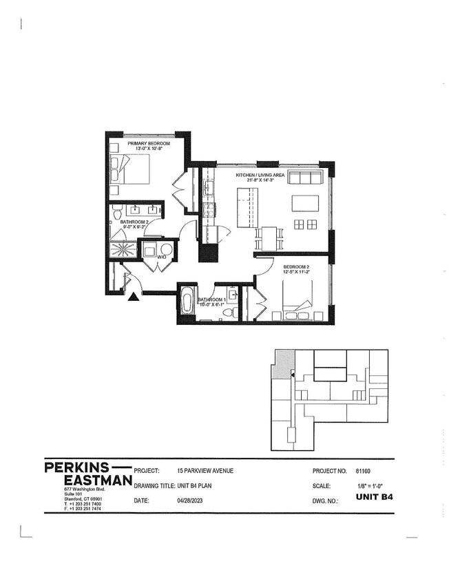 Floor Plan - B4:2Bed/2Bath