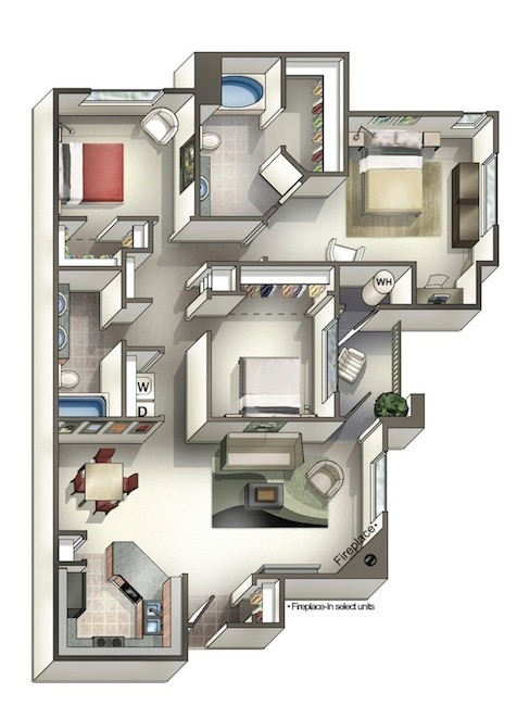 Floor Plan - 3x2