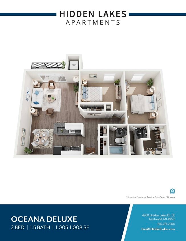 Floor Plan - The Oceana Deluxe