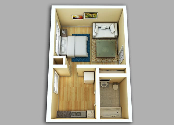 Floor Plan - Studio #801-901