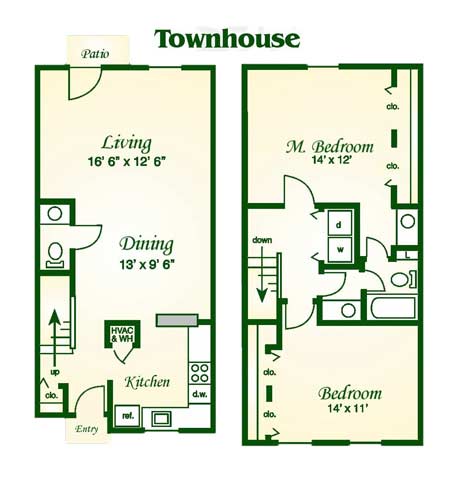 Floor Plan - The Oglethorpe Townhouse