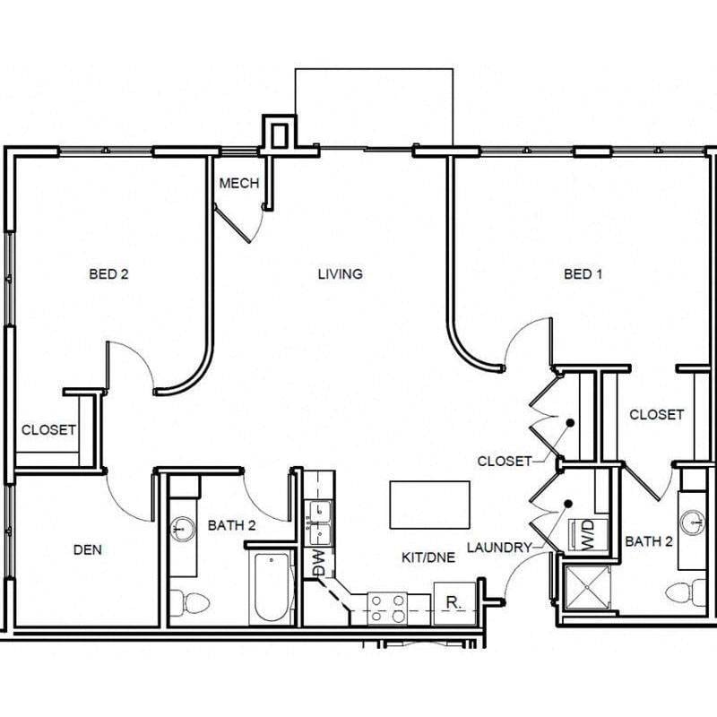 Floor Plan - Falcon with Den