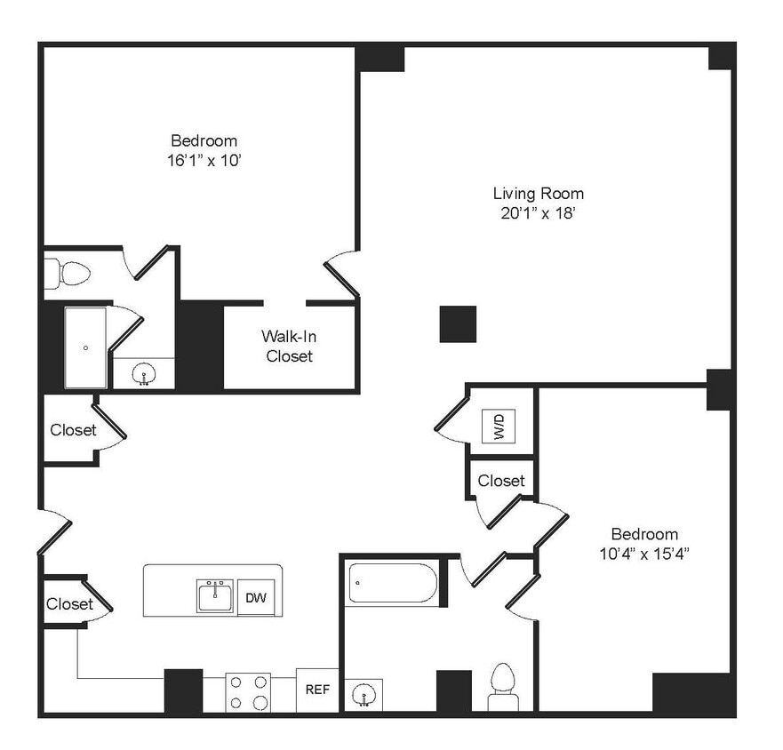 2 Bedroom Split 101 - 2 Bedroom Split 101
