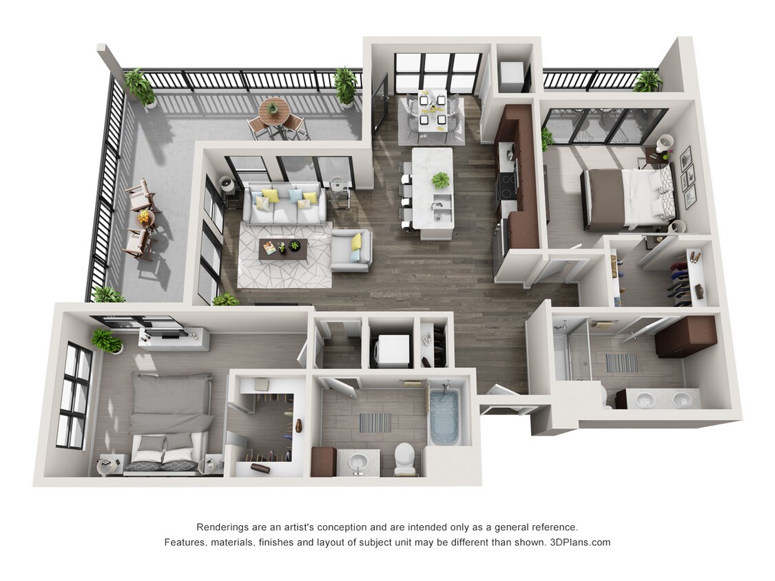 Synergy_Unit-D3M.jpg - Diamond 2 Bed, 2 Bath