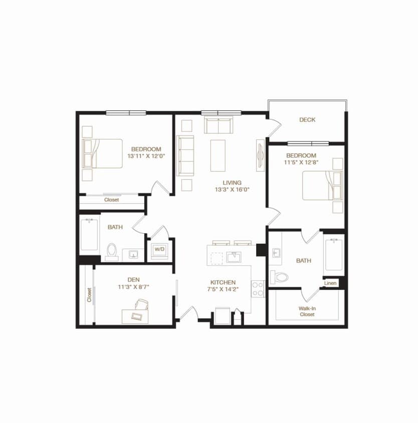 Floor Plan - Cabrillo + Den