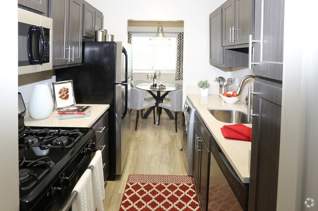 414 Flats - Model Kitchen - Goldelm at 414 Flats