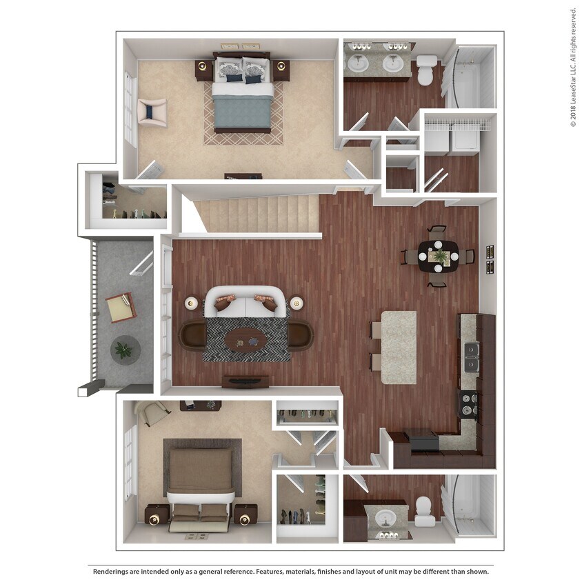 B4 3D Floor plan - B4