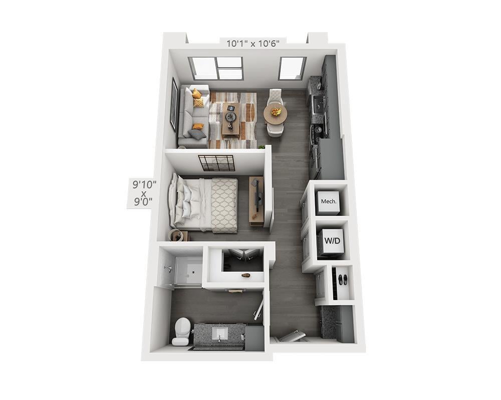 Floor Plan - Studio E1E-II