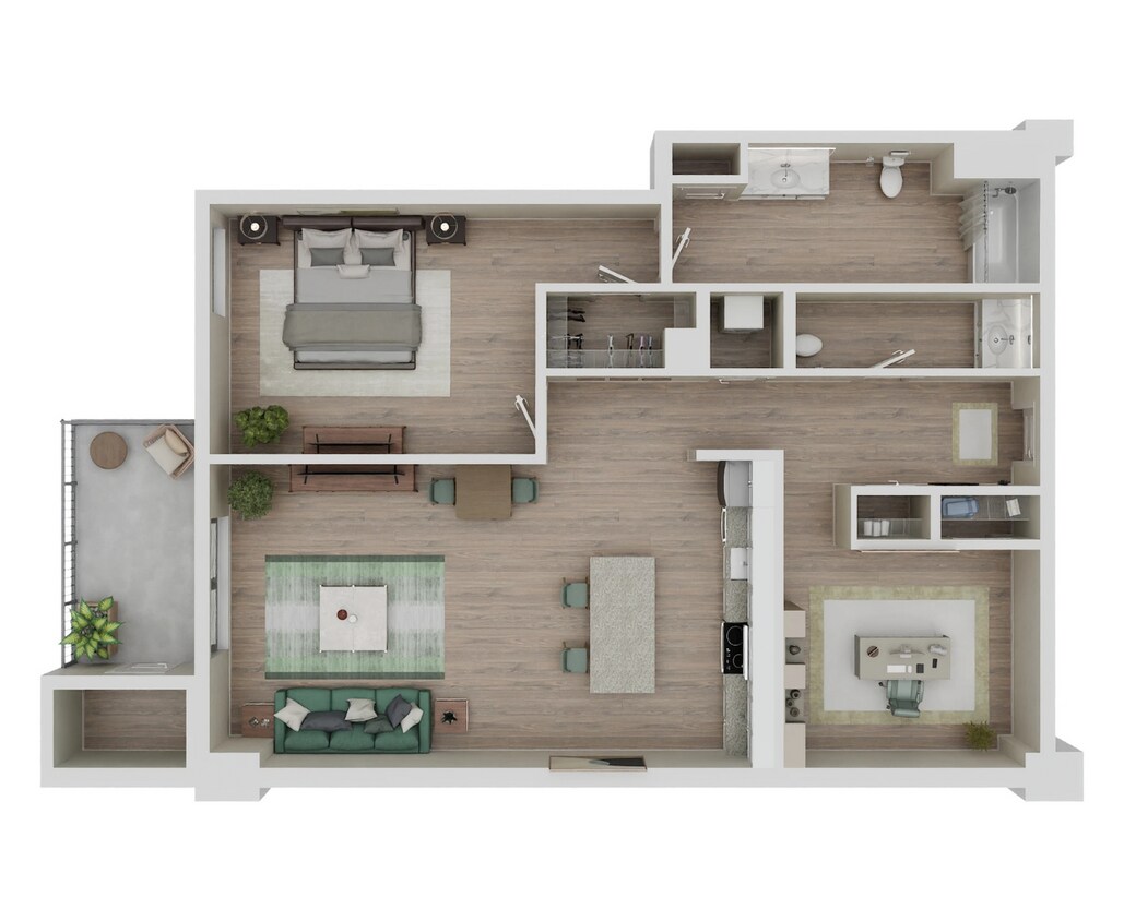 Floor Plan - A8-S- Renovated
