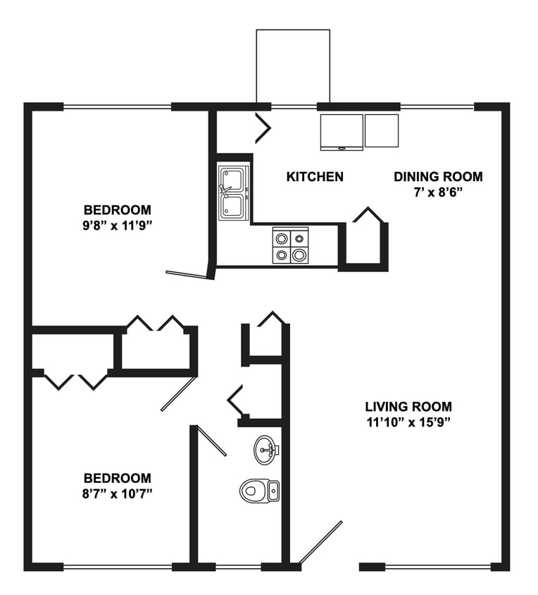 Floor Plan - Two Bedroom A