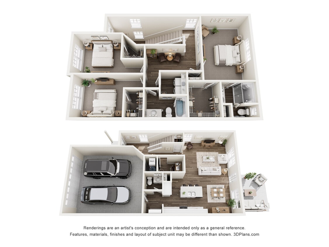 Floor Plan - Townhome III - New Construction