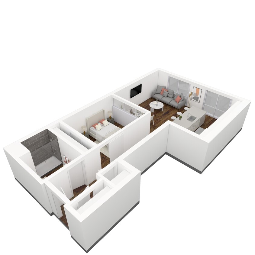 Omnia 1 Bedroom/1 Bath Apartment at 6th and Main in Salt Lake City, UT | View 1 - Omnia