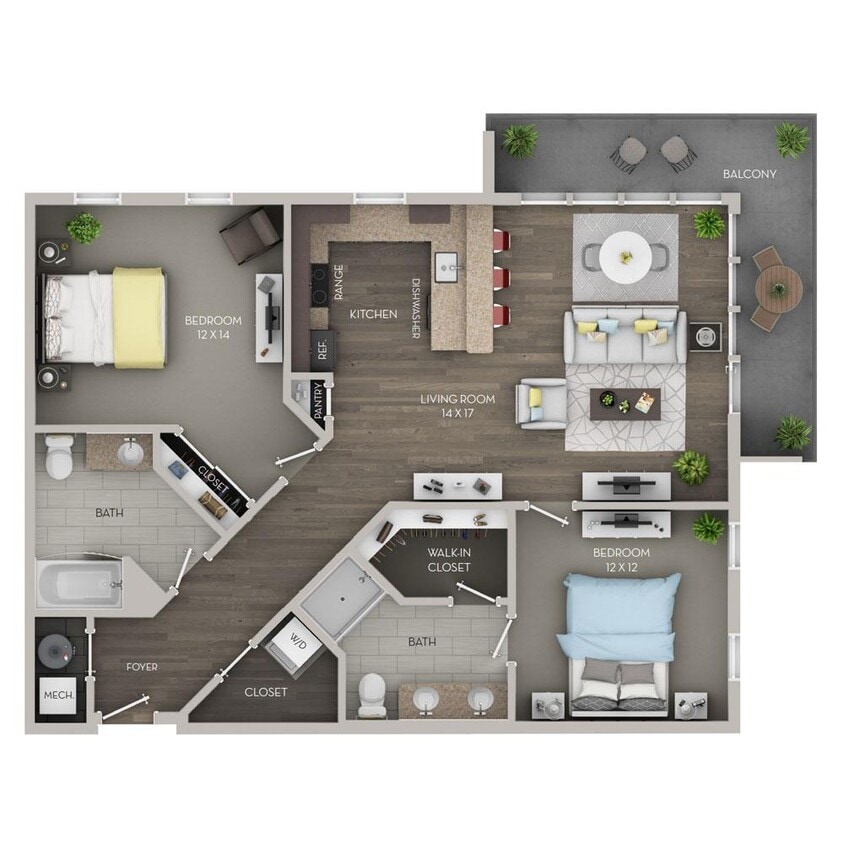 Floor Plan - Maroon