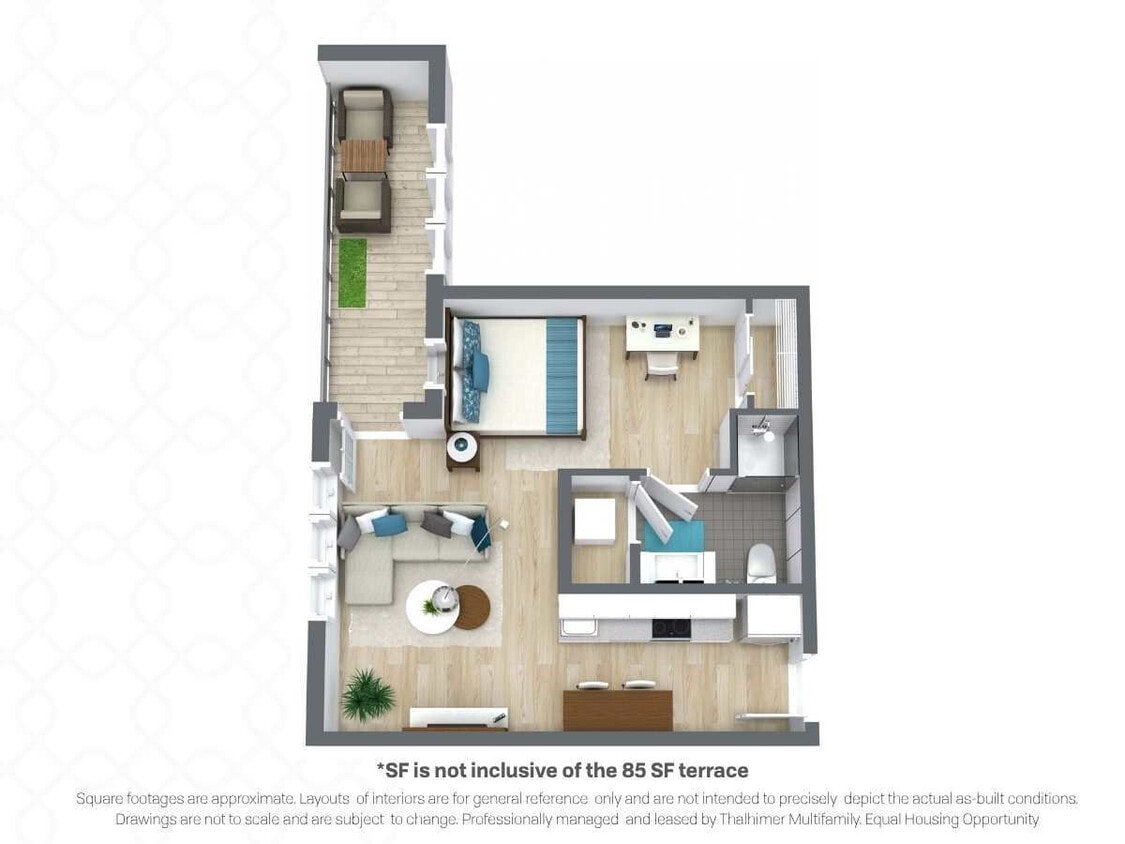 Floor Plan - Browns | +85 sqft Terrace