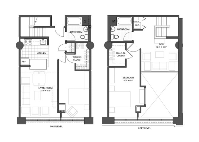 Floor Plan - 2 Bed/2 Bath Den