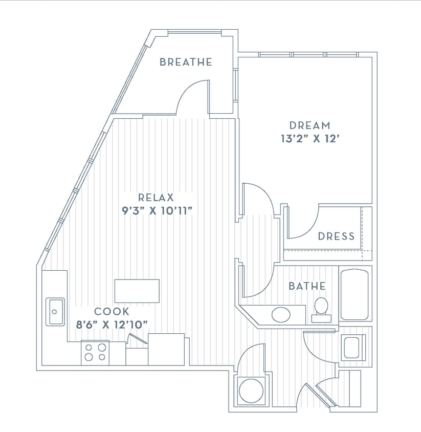 A4 floor plan Presley Uptown - A4