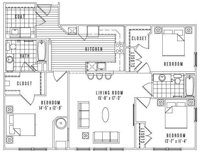 C1 floor plan New Village at Patchogue - C1