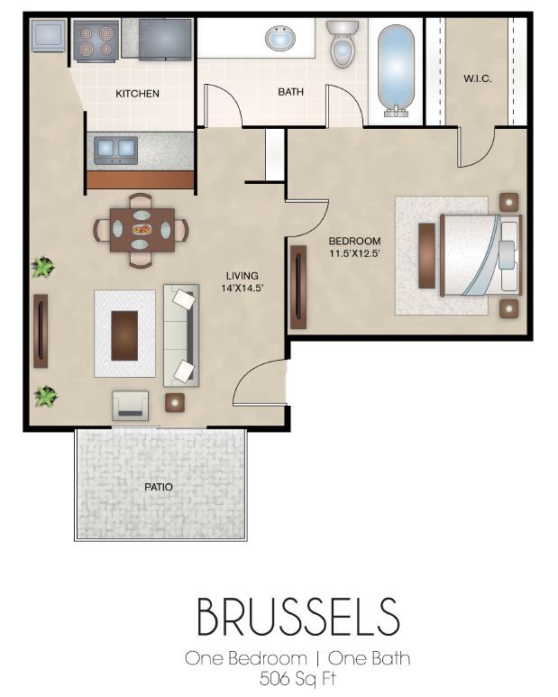 Floor Plan - Brussels- A1