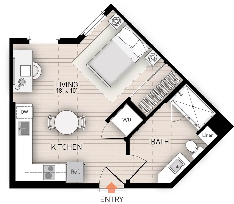 Floor Plan - Plan 2 - Income Restricted