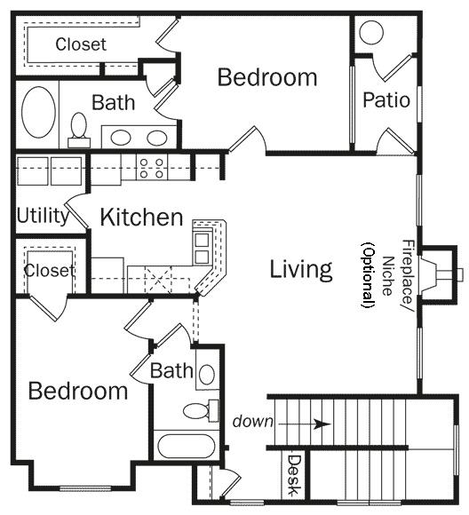 Floor Plan - 2BU-LACOSTE