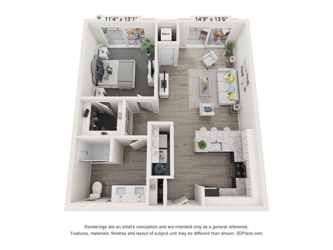 Floor Plan - 1B-10