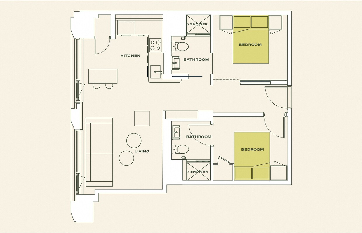 Floor Plan - Two Bedroom (B5)