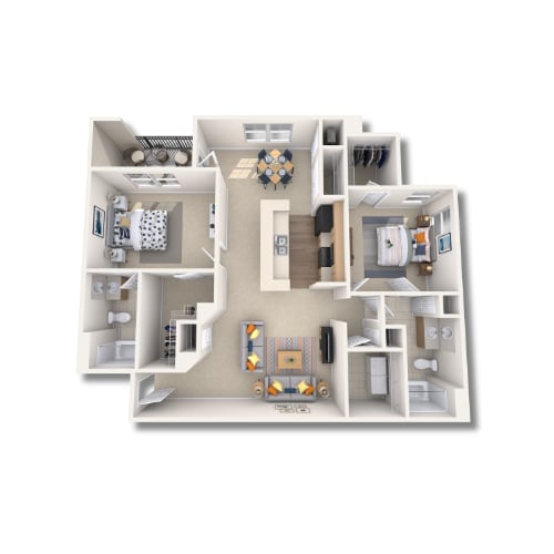 2CR - 1,208 SQ.FT - 2CR