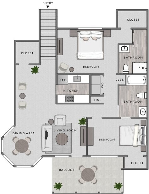 Floor Plan - B4 - 2x2.5