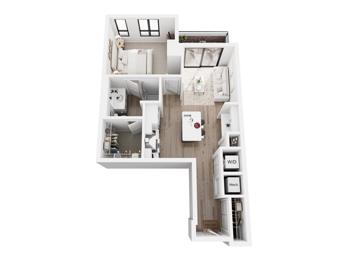 Floor Plan - 1 Bedroom A