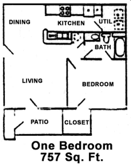 1BR/1BA - Cedar