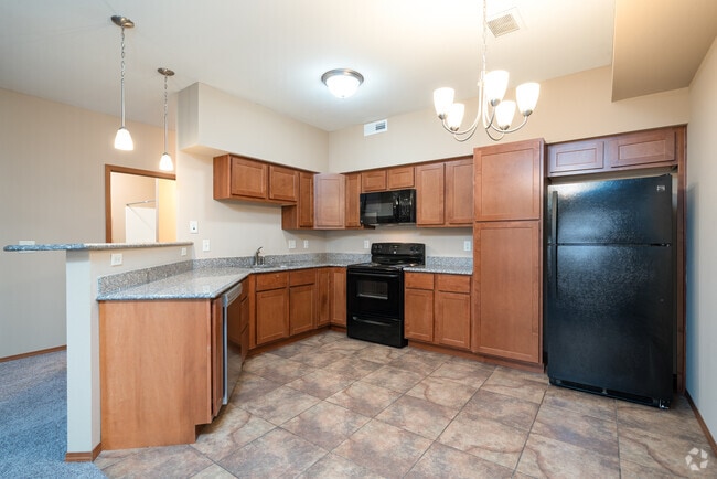 3BR, 2BA - 1,200SF - Kitchen - Healing Stone Court Apartments