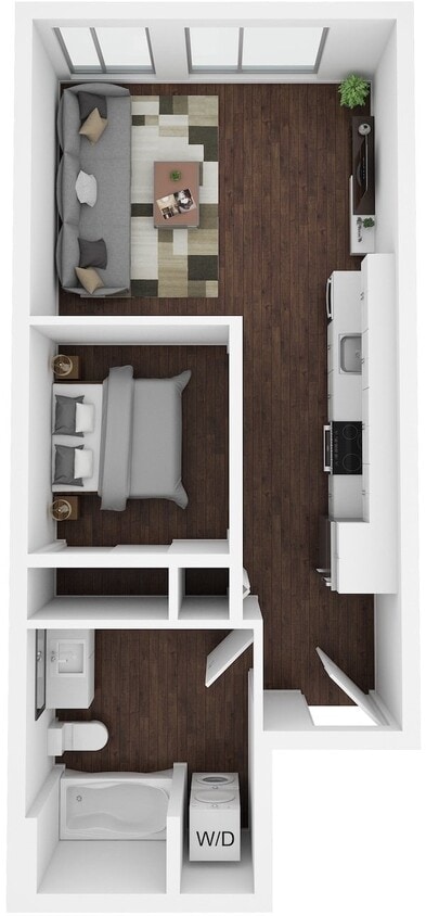 Floor Plan - 1 Bed/1 Bath MFTE-C17