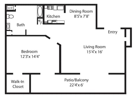 1BR/1BA - Lakes 1/1