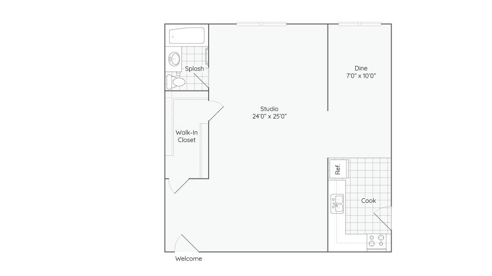 Floor Plan - Studio