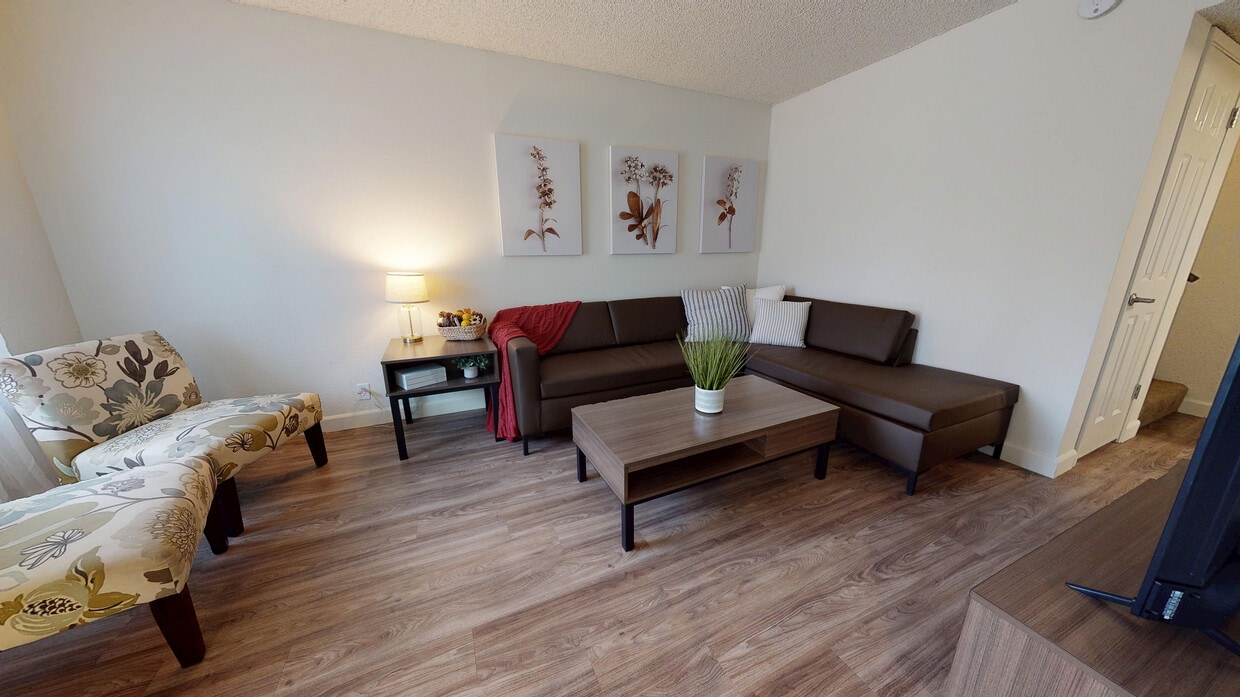 Shared Living Room - Private Bedroom Suite - Townhouse Single