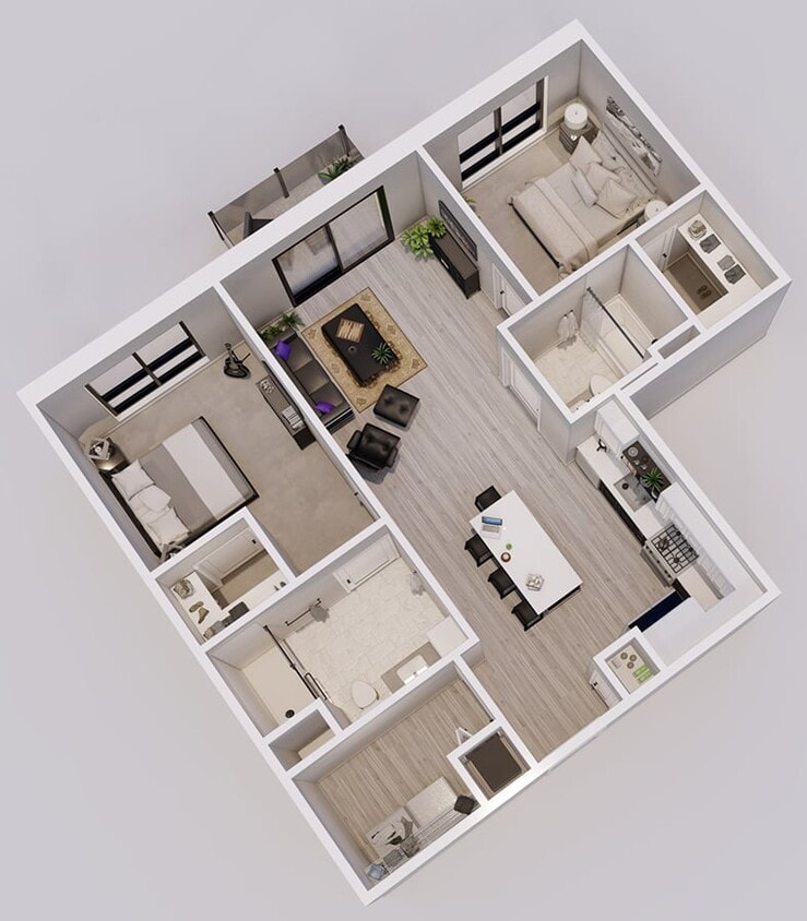Floor Plan - Tuxedo Style B