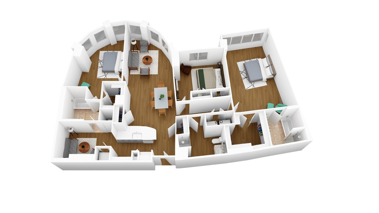 Floor Plan - C3H + Den