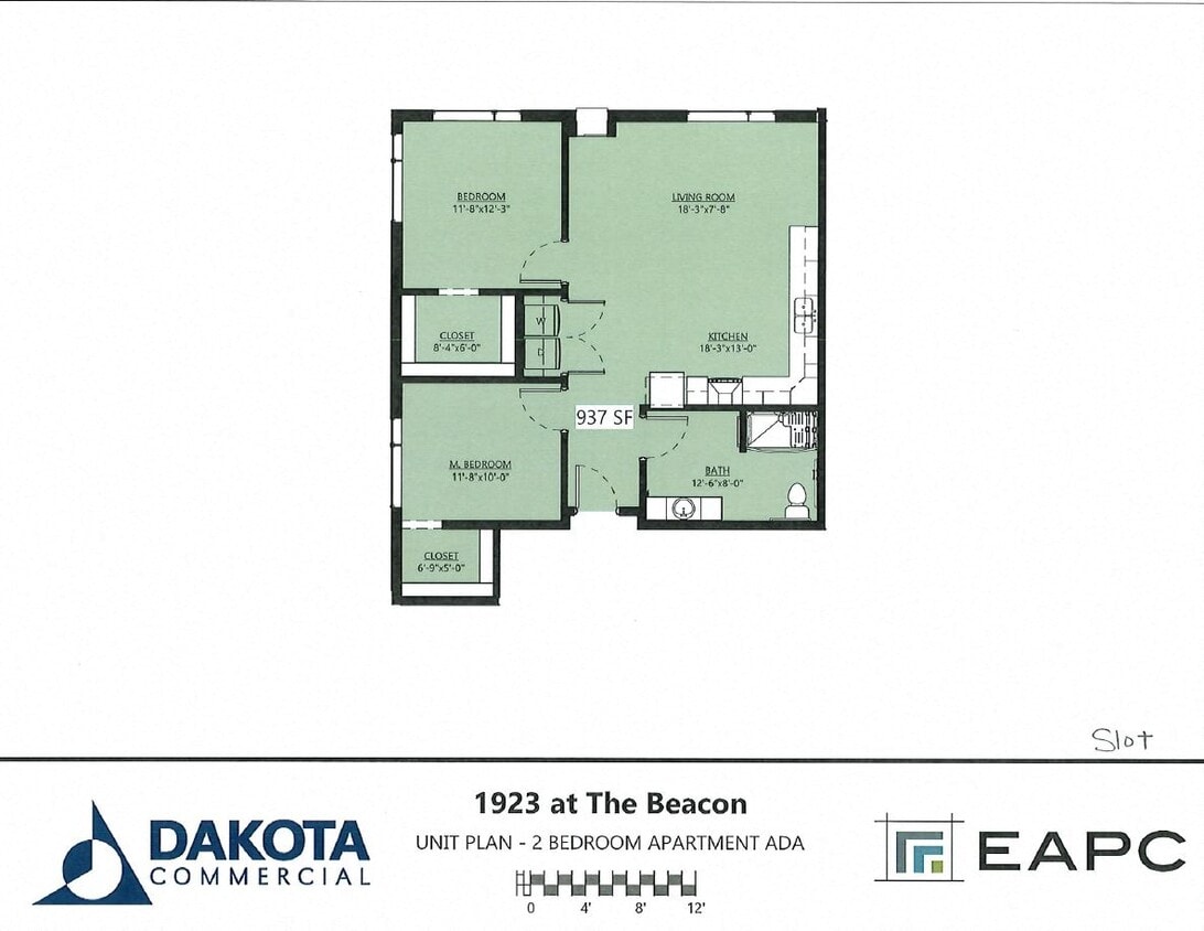 Floor Plan - Slot 2B/1B HCA