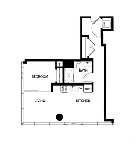 Floor Plan - One Bedroom O