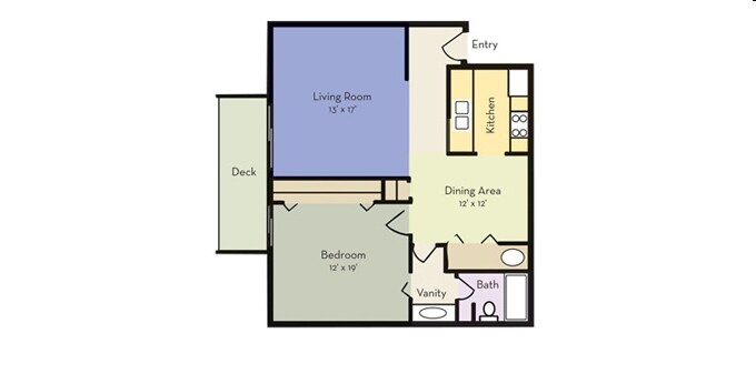 A1 - 1 Bedroom 1 Bath