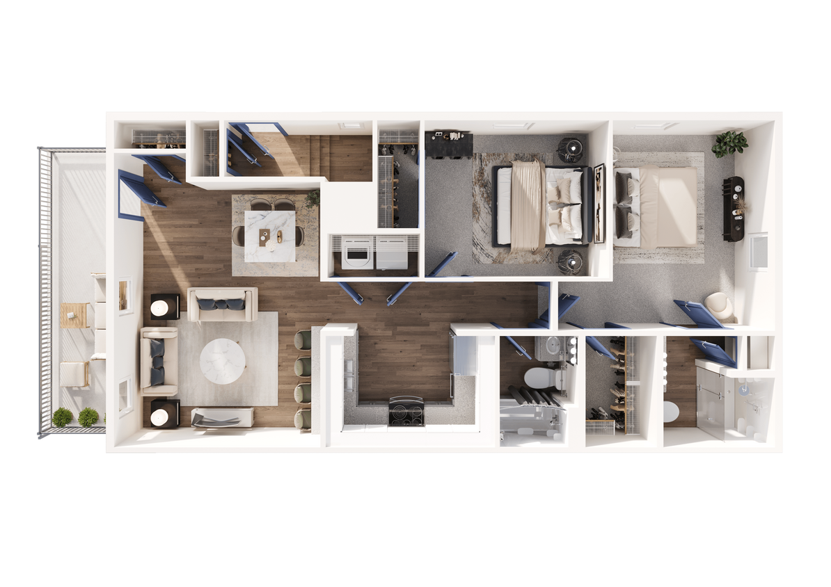Floor Plan - C1, Meigs