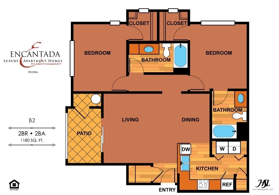 Floor Plan - B2 | Two Bedroom
