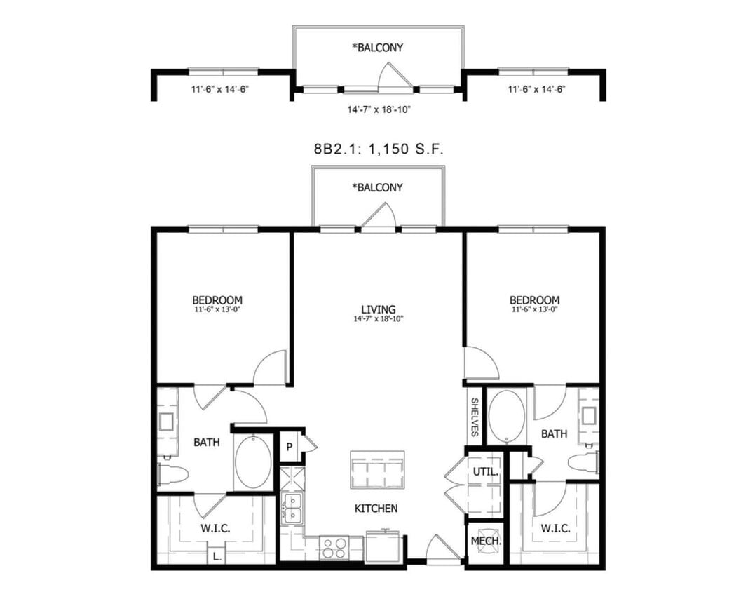 Floor Plan - Stag’s Leap 8B2