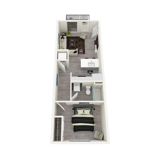 Floor Plan - 1x1 B.2