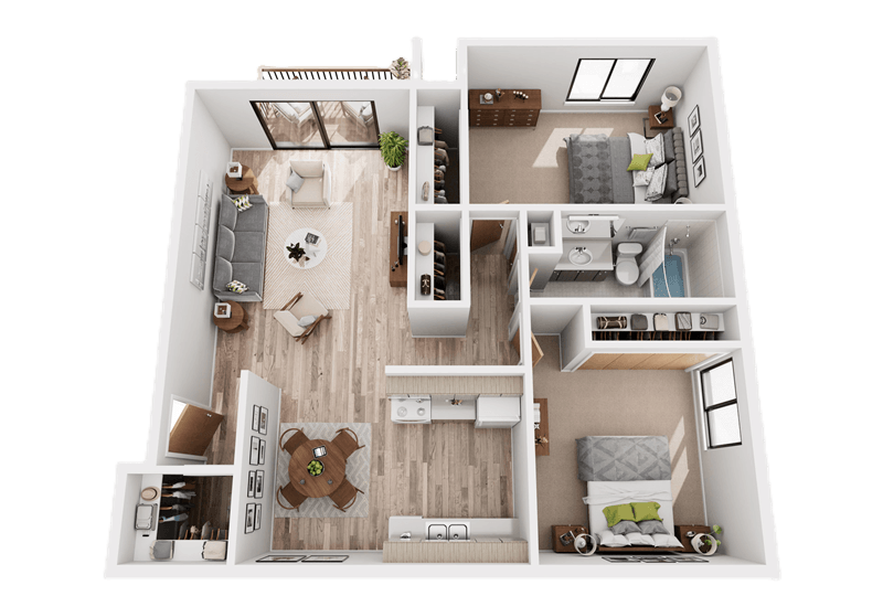 Floor Plan - 2B1