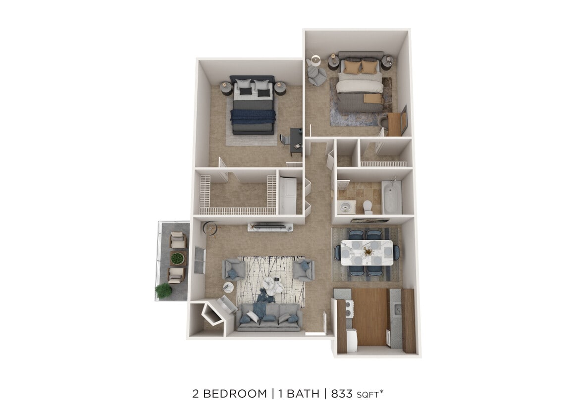 Floor Plan - Two Bedroom