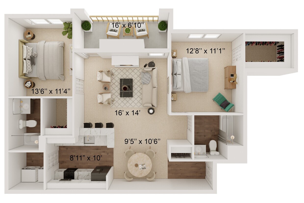 Floor Plan - Pritchell Renovated B2CR2