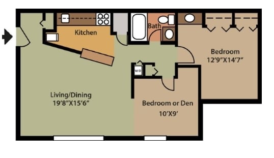 2BR/1BA - 2BR/1BA